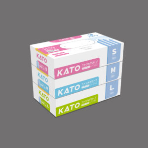 ニトリルグローブ 青　指先エンボス加工